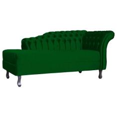 Namoradeira Stylos Lado Esquerdo Suede Cores - DS Estofados, Verde