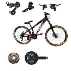 Bicicleta Aro 26 Vikingx Tuff 25 Cambio Shimano Traseiro Dianteiro / T