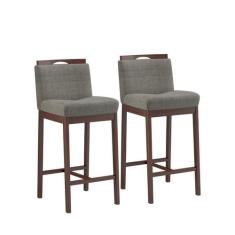 Conjunto 2 Banquetas Madeira Maciça Dani - Ease Móveis