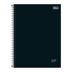 Caderno Universitário 1 Matéria 160 Folhas Tilibra Zip Preto