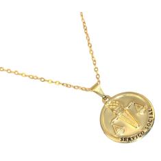 Colar Cordão Profissão Serviço Social Folheado Ouro 18k