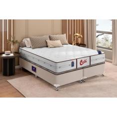 Cama Box + Colchão Castor King Vitagel Classic Double Face Pocket 180x