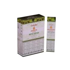 Incenso Goloka Ayurvedic Massala Sete 7 Ervas Cx.12un.15g