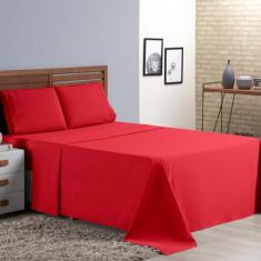 Jogo De Lençol King 4 peças Ponto Palito 400 Fios micro percal - Bela 