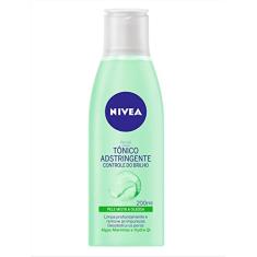 NIVEA Tônico Facial Controle do Brilho - Remove profundamente as impurezas, ajuda a controlar a oleosidade, contém vitamina B5 e é livre de álcool etílico em sua fórmula - 200ml