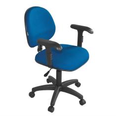 Cadeira Executiva New Giratória Braço Six Azul