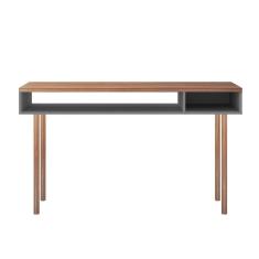 Mesa Para Computador Escrivaninha Multi Cinza Caemmun