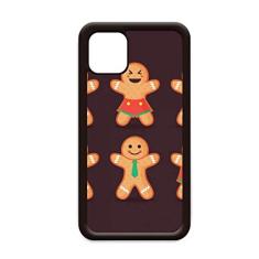 Biscoito de gengibre masculino Natal para iPhone 12 Pro Max Capa para Apple Mini Mobile Case