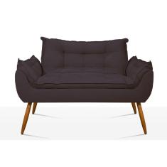 Namoradeira Opala Sofá Confortável ? Balaqui Decor Cor:cinza