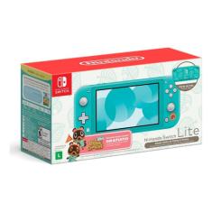 Console Nintendo Switch Lite Animal Crossing: New Horizons - Turquesa Cor Azul-celeste Switch lite