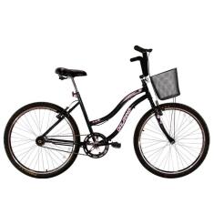 Bicicleta Feminina Aro 26 Beach Preta
