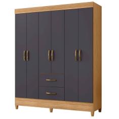 Guarda Roupa Mobi 6 Portas Albatroz Moveis