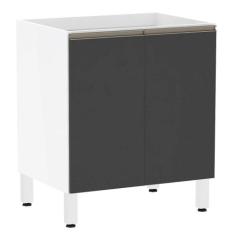 Balcão de Cozinha sem Tampo 70cm 2 Portas Pérola Luciane Móveis