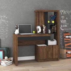 Escrivaninha com Estante 2 Portas 1 Gaveta Me4143 - Tecno Mobili, Noga