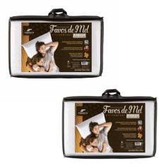 Kit 2 Travesseiro Favos de Mel Intense - Fibrasca