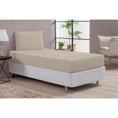 Jogo de lençol solteiro em algodão com elástico tecido 180 fios com tr