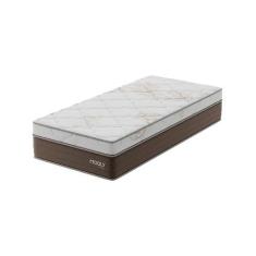 Colchão Solteiro Londres Molas Ensacadas (26x88x188) Marrom e Branco -