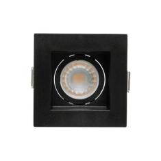 Spot Embutir MR11 Quadrado Preto Recuado Save Energy