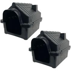 2x Casinha Cristino Tam. N1 Pet Cachorros Cães Casa Plástico Resistente