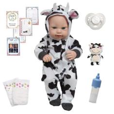 Boneco Reborn Masculino Recém Nascido Fofinho Kit 11 Itens - Cegonha R