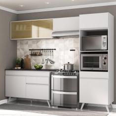 Armário De Cozinha Compacta 4 Peças Mp3692.891 Veneza Branco