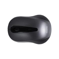 Mouse Wireless Oex Ms408 Stock 1600 Dpi Preto E Cinza