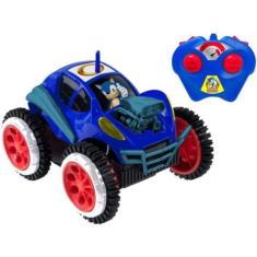 Brinquedo Infantil Carrinho Controle Remoto Sonic Tumbling Rush Candid