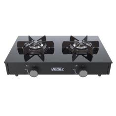 Fogao a Gas Flamalar Vitreo 2q Preto Fosco Gás Glp - Venax
