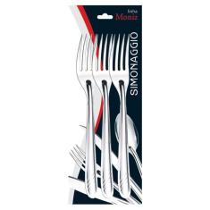 Conjunto com 3 garfos inox 19cm