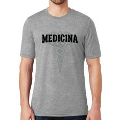 Camiseta Medicina - Foca na Moda, Cinza, GGG