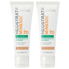 Neostrata Minesol Oil Control Kit com 2 Unidades – Protetor Solar Facial com Cor FPS70 – Morena Mais-Unissex