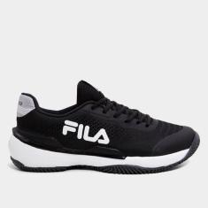 Tênis Fila Invicto Saibro Masculino, Preto, Cinza, 41