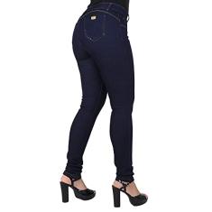 Calça Jeans Feminina Cós Alto Empina Bumbum Skinny