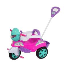 Triciclo de Passeio Baby City Menina  com Pedal/Buzina/Guia