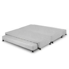 Cama Box com Bicama de molas Branco - 193x203