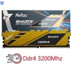Memória ram gamer desktop 16gb 3200mhz ddr4 shadow- amarelo