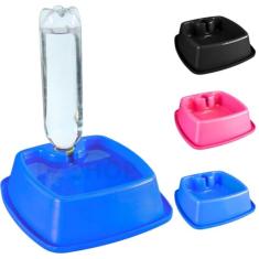 Bebedouro Caes Automatico Garrafa Pet Cachorro Gato Pequeno Grande 450ml 900ml (Azul, 450ml)