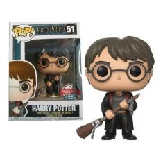 Boneco Harry Potter With Firebolt 51 Pop Funko