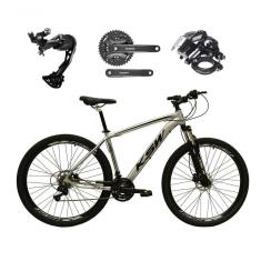 Bicicleta Aro 29 Ksw Xlt Alívio E Altus 27v Freio Hidráulico Garfo Trava - Prata Tam.15