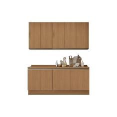 Cozinha Completa Maxxi 6 Peças (2Aéreos+2Balcões+2Complementos) C6P37 Canela - Kappesberg