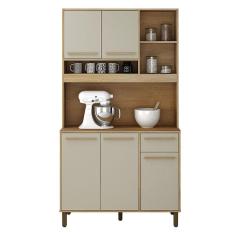 Armário de Cozinha Ametista Cinamomo Off White - Valdemóveis