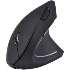 Mouse sem fio recarregavel 2.4 ghz vertical ergonomico ortopedico powe