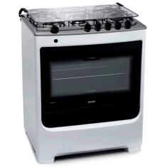 Fogão 5 Bocas Cfs5nab Com Acendimento Automático E Botões Removíveis Consul Branco Bivolt