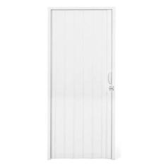 Porta Sanfonada PVC Plastilit 0,60x2,10m - Branco Neve