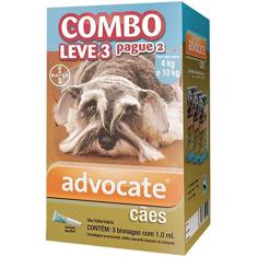 Combo Antipulgas Advocate Cães (1,0ML) 4 a 10KG