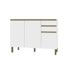 Balcão de Cozinha 3 Portas 2 Gavetas Sem Tampo 120cm Star Indekes