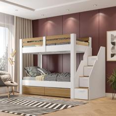 Beliche Solteiro Adulto com 2 Gavetões e 4 Nichos Star Plus Casatema M