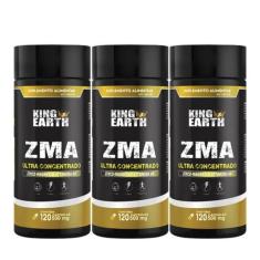 Kit 6 Zma Ultra Concentrado 500mg 120 Cápsulas - King Earth, Sem Sabor