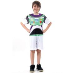 Fantasia Buzz Lightyear Infantil Macacão Curto - Disney - Toy Story, U