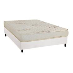Cama Box Casal: Colchão Espuma Luckspuma D33 Supreme + Base CRC Couran
